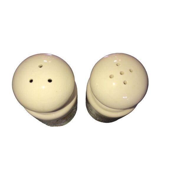 1980 Avon Ceramic Salt & Pepper Shakers w/Colorful Herb & Spice Design - Picture 4 of 10